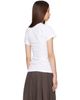 TOTEME TOTEME White Wide-Ribbed V-Neck T-shirt - 3