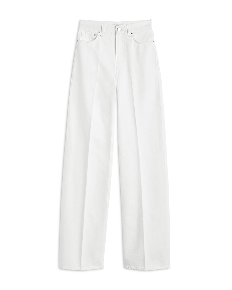 Toteme Toteme Wide Leg Cotton Jeans in Off White