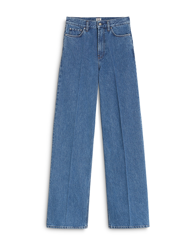Toteme Toteme Wide Leg Jeans in Vibrant Blue