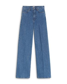 Toteme Toteme Wide Leg Jeans in Vibrant Blue