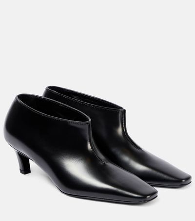 Toteme Toteme Wide Shaft leather ankle boots