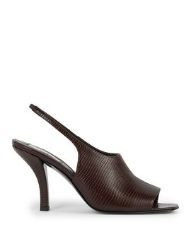 Toteme Toteme Women's Contour Lizard Embossed Slingback Sandals