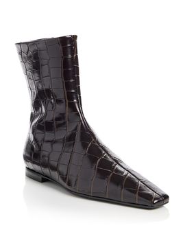 Toteme Toteme Women's Croc Embossed Chelsea Boots