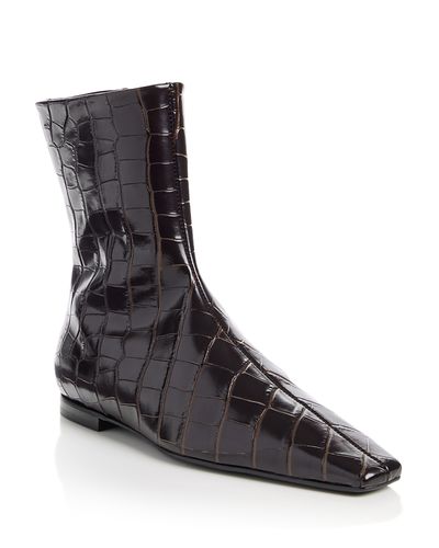 Toteme Toteme Women's Croc Embossed Chelsea Boots