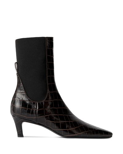 Toteme Toteme Women's Croco Mid Heel Boots