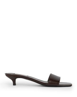 Toteme Toteme Women's Slim Lizard Embossed Bandeau Mules