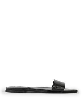 Toteme Toteme Women's Slim Lizard Embossed Bandeau Slides