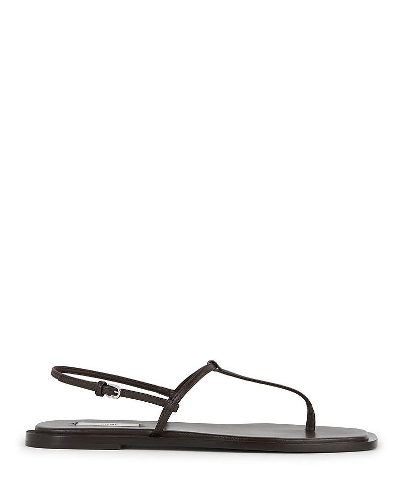Toteme Toteme Women's T Strap Leather Sandals