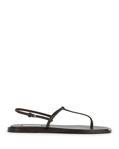 Toteme Toteme Women's T Strap Leather Sandals