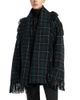 Toteme Toteme Wool Blend Fringe Trim Scarf Collar Jacket - 1
