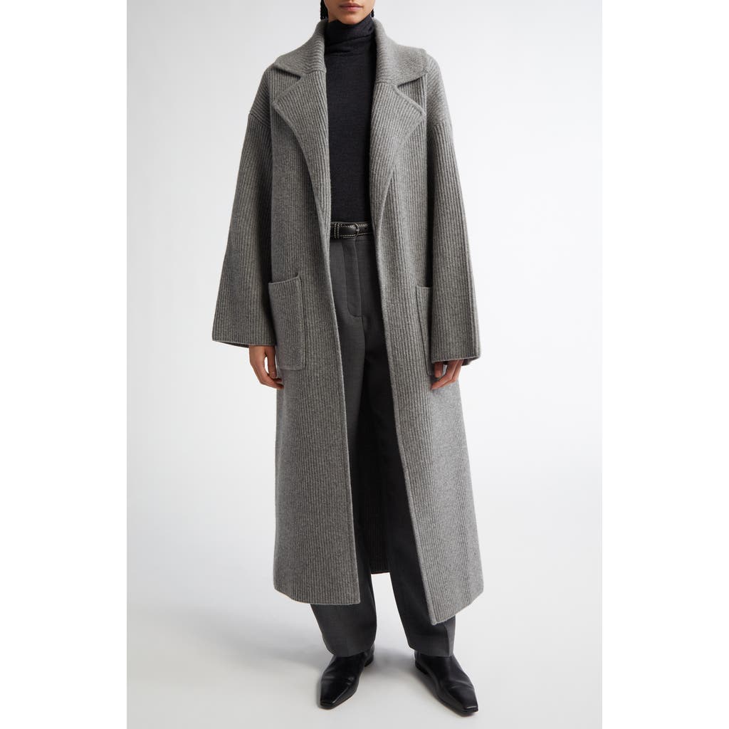 TOTEME TOTEME Wool Blend Rib Cardigan Coat