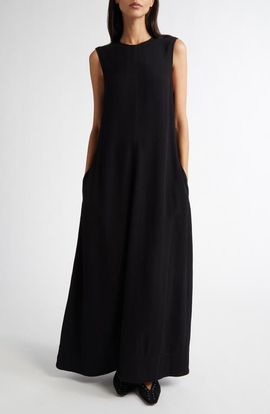 TOTEME TOTEME Woven Stripe Sleeveless A-Line Dress