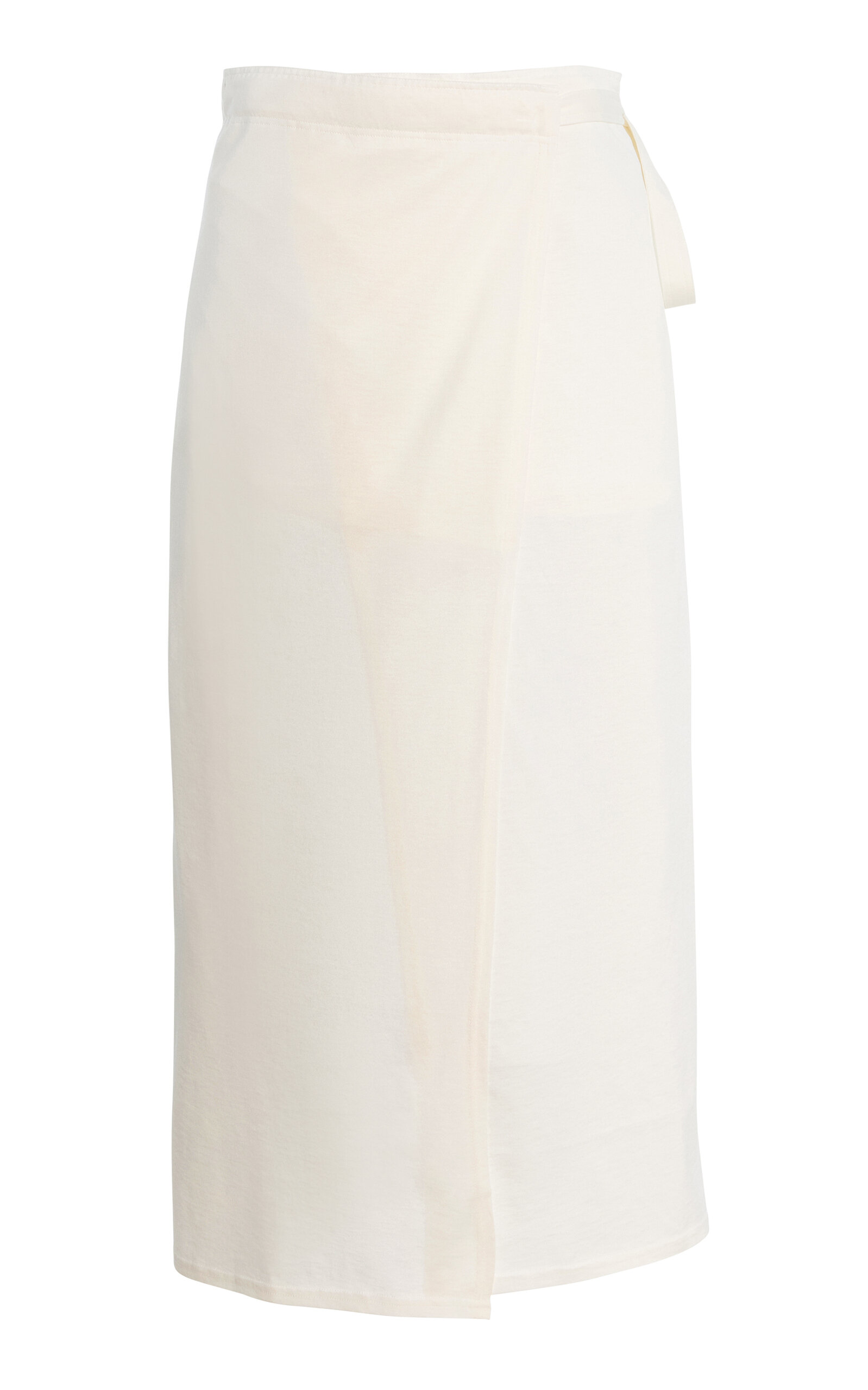 Toteme Toteme WrapEffect CottonSilk Midi Skirt