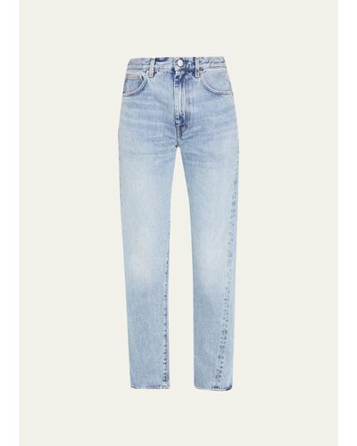 Toteme Twisted Seam Straight-Leg Denim Pants