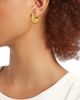 Toteme Women's 24K-Gold-Plated Textured Rope Hoop Earrings - 2
