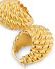 Toteme Women's 24K-Gold-Plated Textured Rope Hoop Earrings - 3