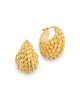 Toteme Women's 24K-Gold-Plated Textured Rope Hoop Earrings - 4