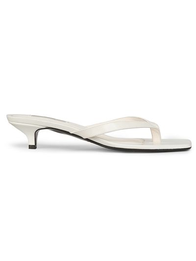 Toteme Women's 35MM Leather Kitten-Heel Sandals