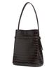 Toteme Women's Belted Crocodile-Embossed Leather Bucket Bag - 3