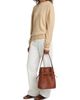 Toteme Women's Belted Grained-Leather Bucket Bag - 2