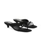 Toteme Women's Bow-Detail Satin Kitten-Heel Sandals - 2