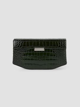 Toteme Women's Clip Croc-Embossed Leather Shoulder Bag