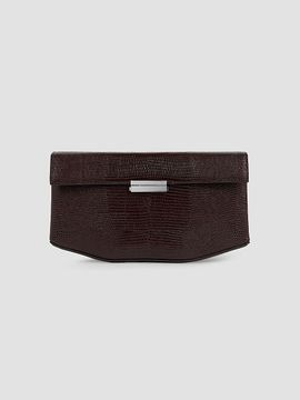 Toteme Women's Clip Lizard-Embossed Leather Shoulder Bag
