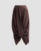 Toteme Women's Cocoon Drape Cotton-Blend Midi Skirt - 1