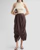 Toteme Women's Cocoon Drape Cotton-Blend Midi Skirt - 2