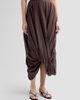 Toteme Women's Cocoon Drape Cotton-Blend Midi Skirt - 4