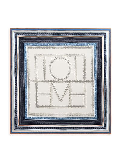 Toteme Women's Collector Monogram Silk Scarf