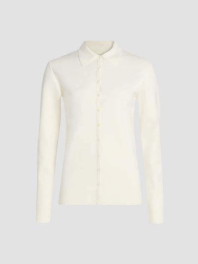 Toteme Women's Compact Knit Buttoned Top