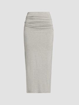 Toteme Women's Draped Jersey Midi Skirt