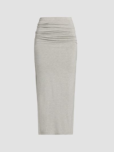 Toteme Women's Draped Jersey Midi Skirt