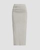 Toteme Women's Draped Jersey Midi Skirt - 8