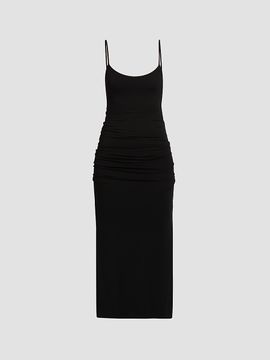Toteme Women's Draped Jersey Slip Midi Dress
