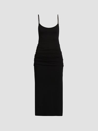 Toteme Women's Draped Jersey Slip Midi Dress