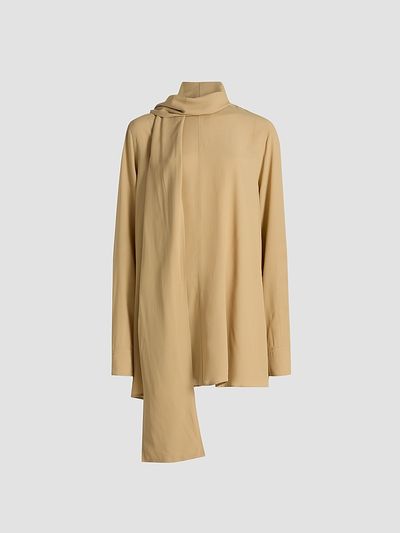 Toteme Women's Draped Scarf Blouse