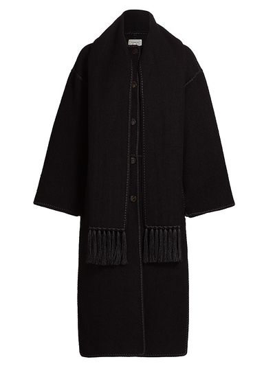 Toteme Women's Embroidered Scarf Coat