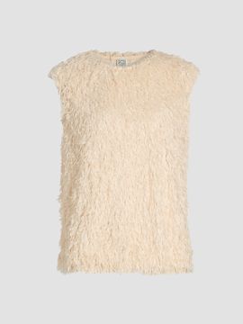Toteme Women's Feathered Jersey Sleeveless Top