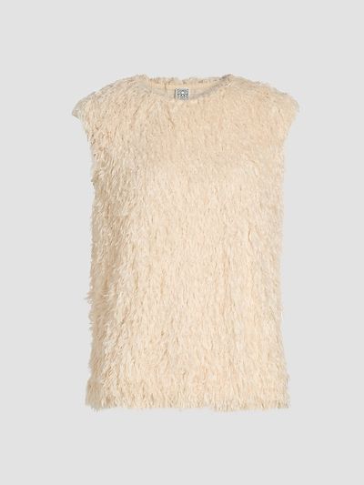 Toteme Women's Feathered Jersey Sleeveless Top
