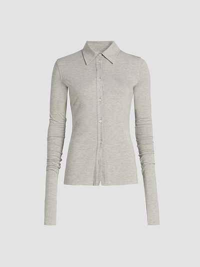 Toteme Women's Fitted Jersey Shirt