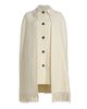 Toteme Women's Fringe Bouclé Wool Cape Coat - 1