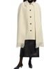 Toteme Women's Fringe Bouclé Wool Cape Coat - 3