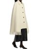 Toteme Women's Fringe Bouclé Wool Cape Coat - 4