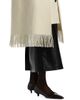 Toteme Women's Fringe Bouclé Wool Cape Coat - 6