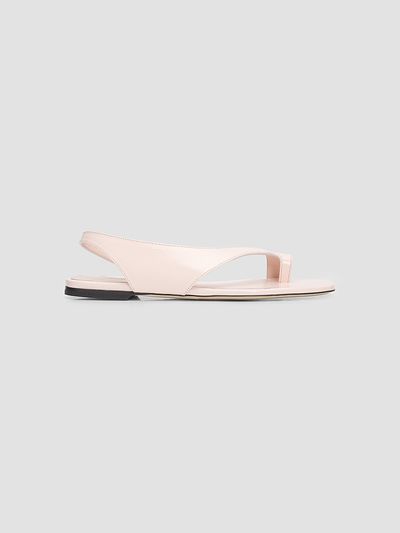 Toteme Women's Leather Asymmetric Sandals