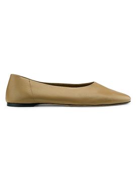 Toteme Women's Leather Ballerina Flats