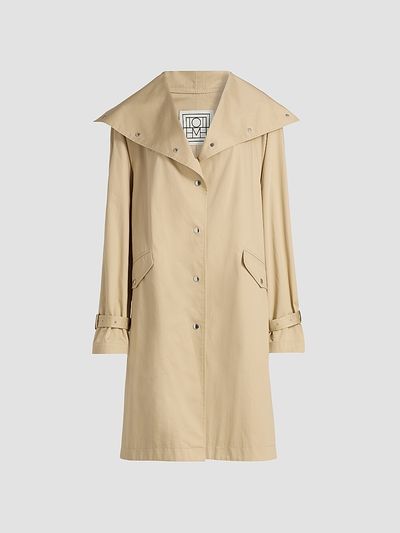 Toteme Women's Oversized Cotton Trench Coat