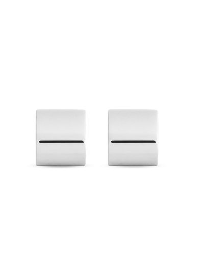 Toteme Women's Petite Signature Rhodium-Plated Hoop Earrings